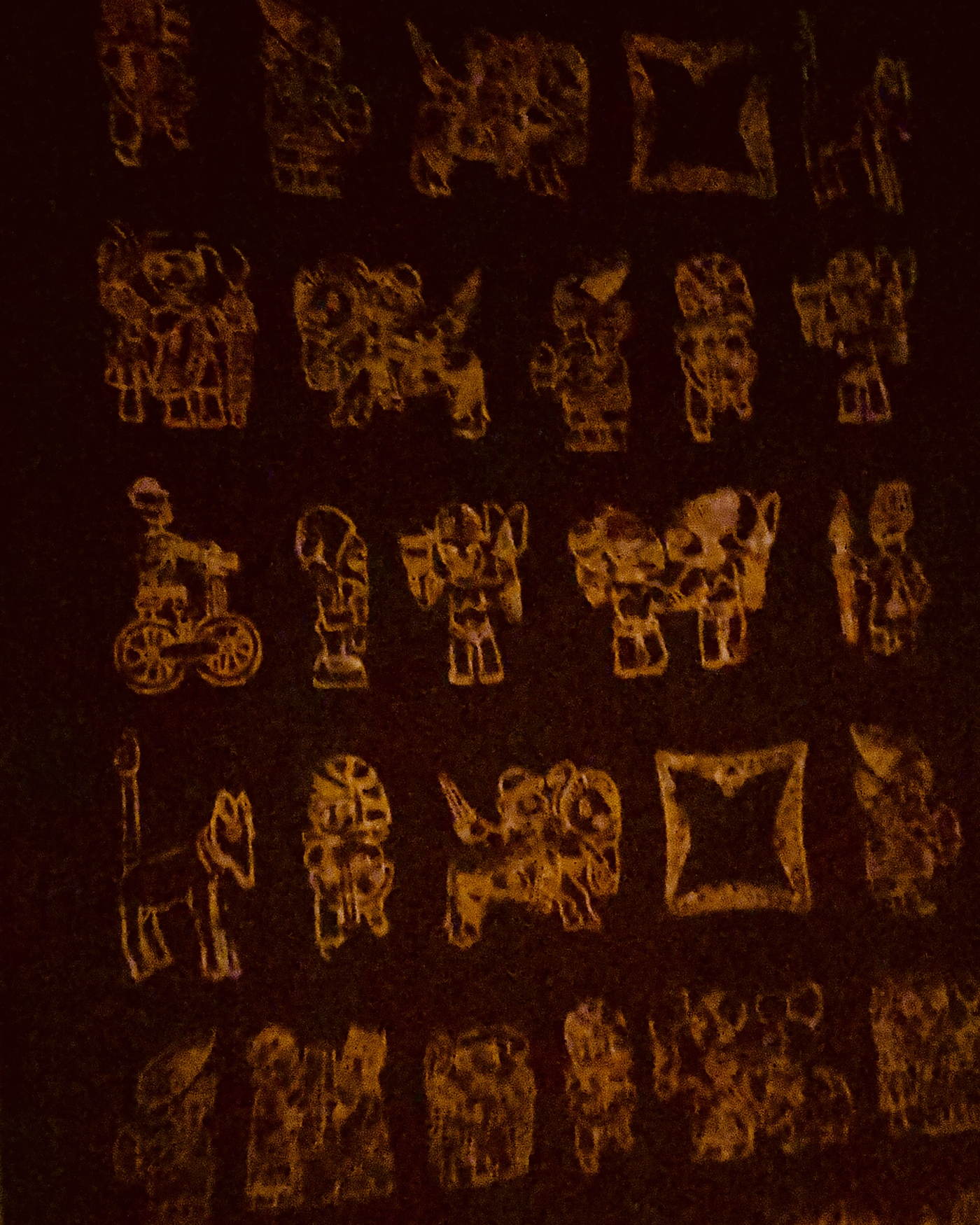 A panel of Yoruba symbols at the John Randle Centre for Yoruba Culture and History, Lagos